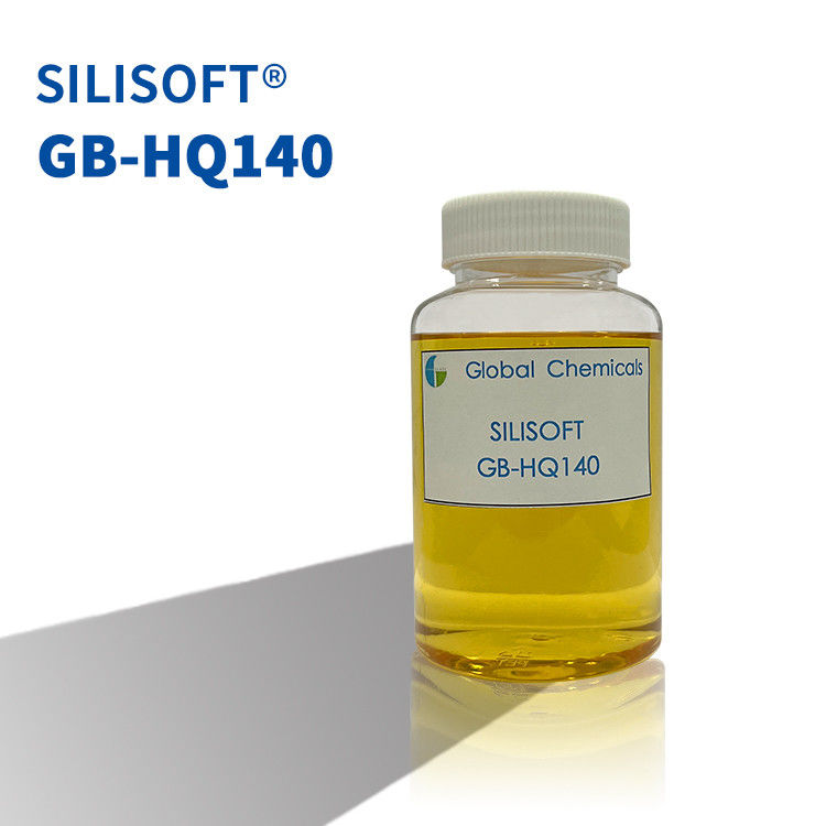 Low Yellowing Hydrophilic Silicone Softener Untuk Kain Baju SILISOFT GB-HQ140 Dengan Kelembaban Yang Baik Dan Handle Inner Soft