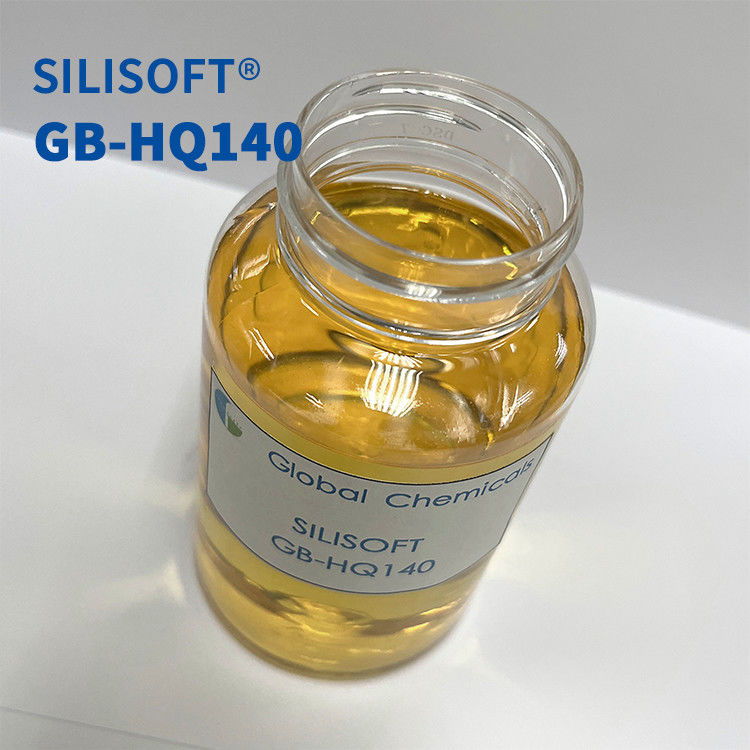 Low Yellowing Hydrophilic Silicone Softener Untuk Kain Baju SILISOFT GB-HQ140 Dengan Kelembaban Yang Baik Dan Handle Inner Soft