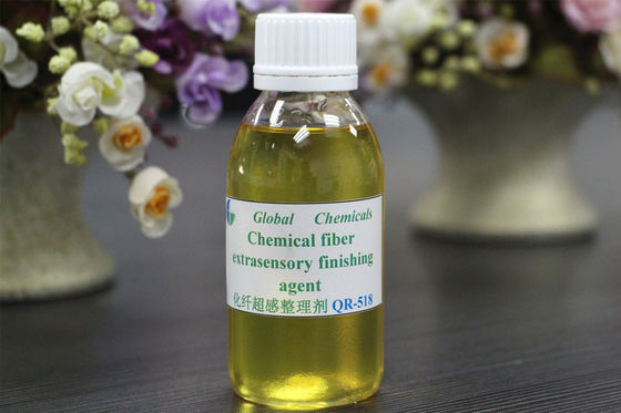 Low Yellowing Blok Serat Kimia Silikon Ekstrasensory Finishing Agent QR - 518