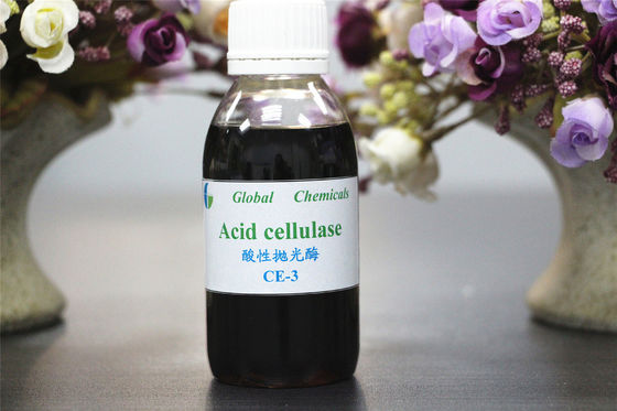 Enzim Tekstil Brown Asam Selulosa CE -3 Efek Abrasi yang sangat baik