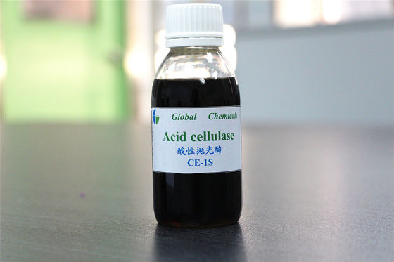 Industri Tekstil Kimia Biopolishing Asam Selulosa Enzim / Agen Bantu Kimia