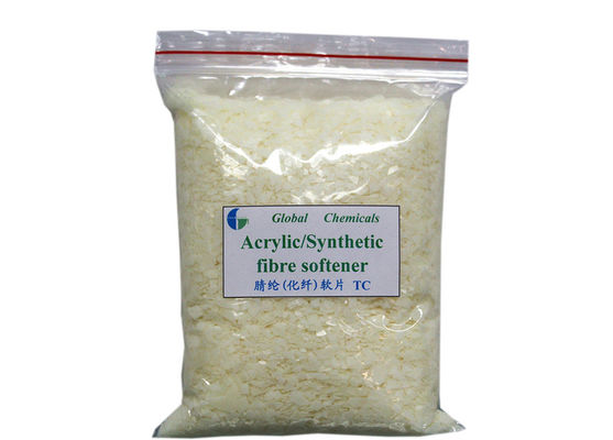 Acrylic / serat sintetis pelembut serpihan larut dalam air panas dengan kelembutan yang baik