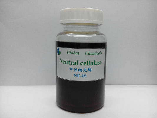 Enzim Sellulase Neutral Cairan Kuning Kecokelatan Enzim NE - 1S dengan bahan kimia tekstil