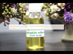 Cairan kuning pucat konsentrasi tinggi Penglembut Kationik Hidrofilik PE-100