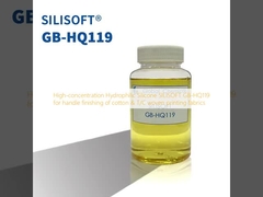 SILISOFT GB-HQ119 silikon hidrofilik konsentrasi tinggi untuk finishing pegangan dari katun & T/C kain tenunan cetak