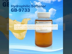 Hydrophilic Ester Quaternary Softener GB-9733 Memberikan lembut berbulu dan halus tangan merasa untuk kain