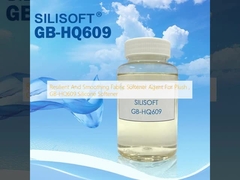 Elastis dan Smoothing Fabric Softener Agent Untuk Plush, GB-HQ609 Silikon Softener