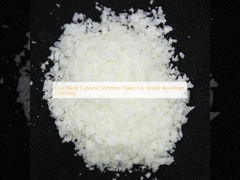 SGS Cationic Weak Softener Flakes Untuk Textile Auxiliary Finishing