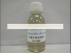 Blok Nononionic Viscous Softener Silicone Untuk Tekstil Auxiliaris Nilai pH 5-7