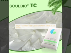 Acrylic / Serat sintetis Cationic Softener Flakes TC Untuk Tekstil