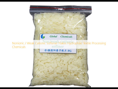 Nononionic / Lemah Cationic Softener Flakes Hydrophilic Bahan kimia pengolahan tekstil
