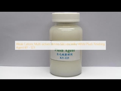 Cationic Multi-aktif Lemah Amino Silikon Putih Susu Plush Finishing Agent KY - 123