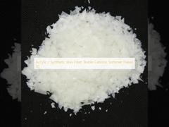 Acrylic / Synthetic Wax Serat Tekstil Cationic Softener Flakes TC