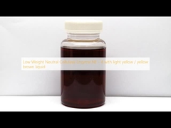 Low Weight Neutral Cellulase Enzyme NE - 4 dengan cairan kuning muda / cokelat muda